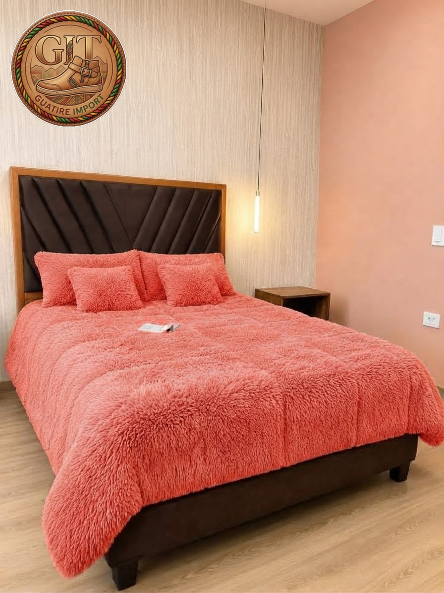 NUEVOS COLORES ✨ 🧸🪢EDREDONES DE PELUCHE MATRIMONIAL