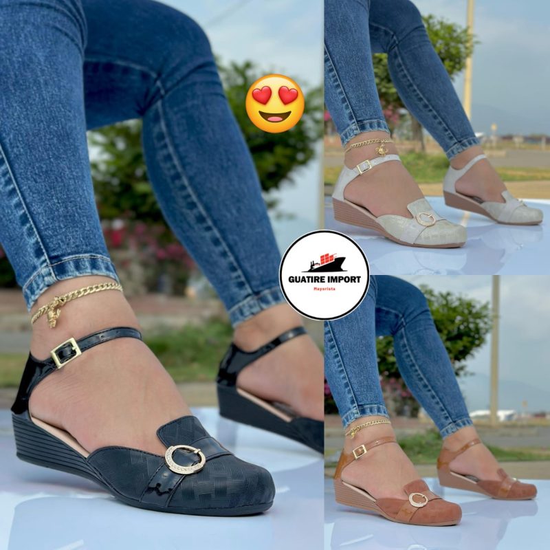 Sandalias de Tacón Bajo