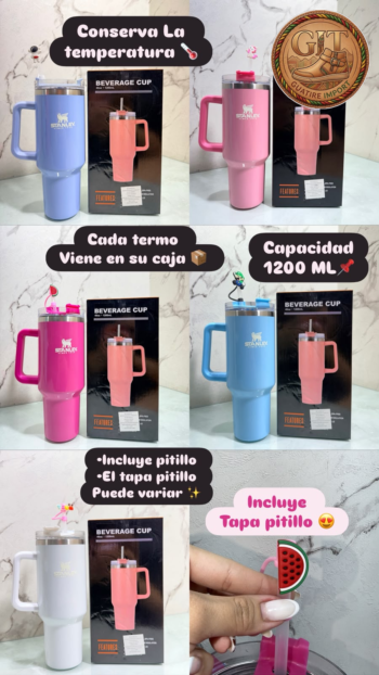TERMO STANLEY 1200 ML BRILLITOS🔥😍