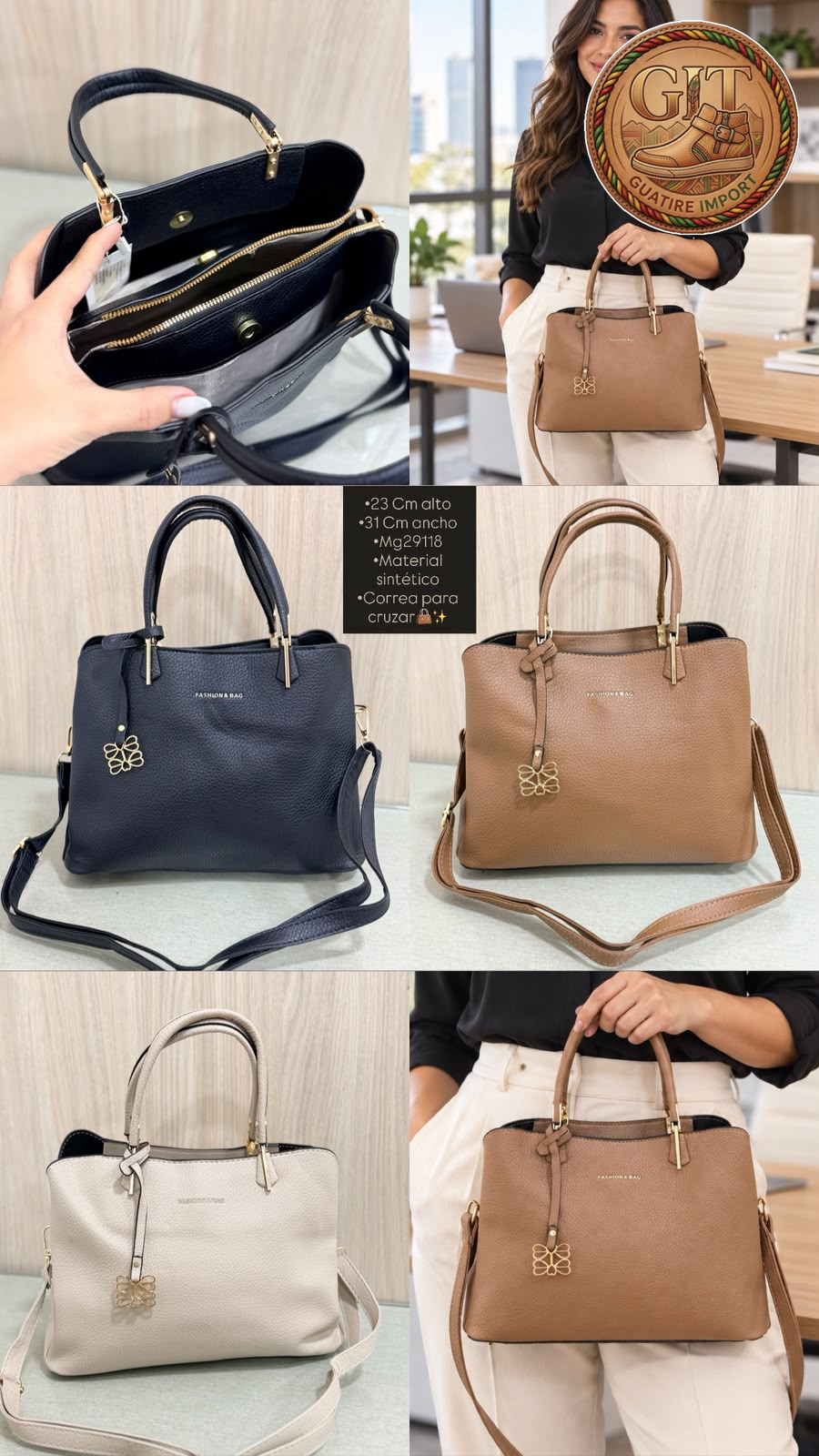 CARTERA DAMA UNICOLOR👜✨🔥