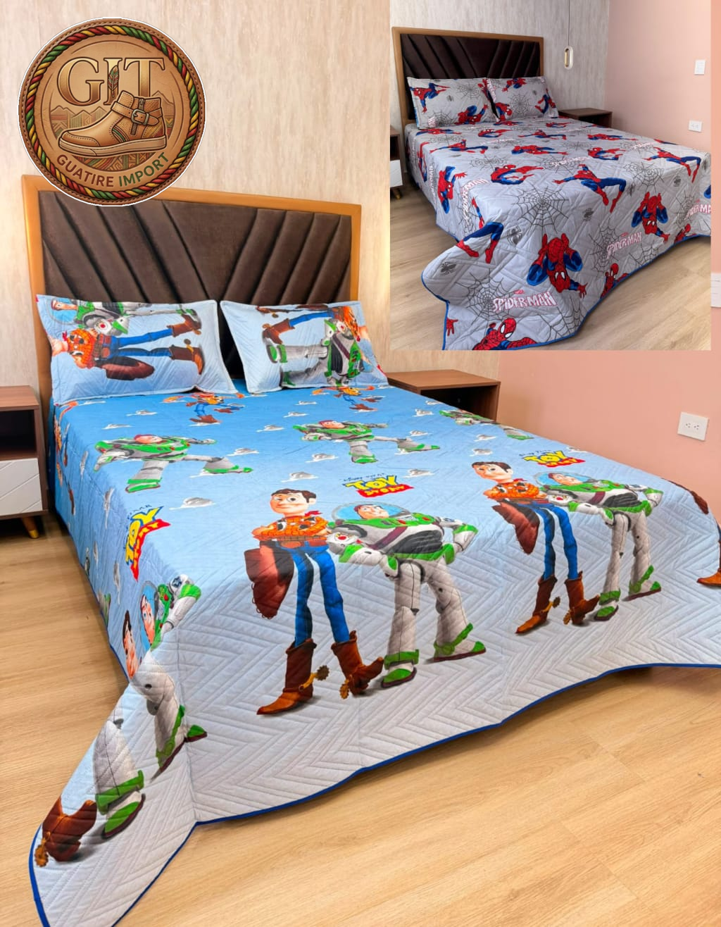 💝💝 NUEVA COLECCION COLCHAS INFANTILES MATRIMONIAL ( 1.40)
