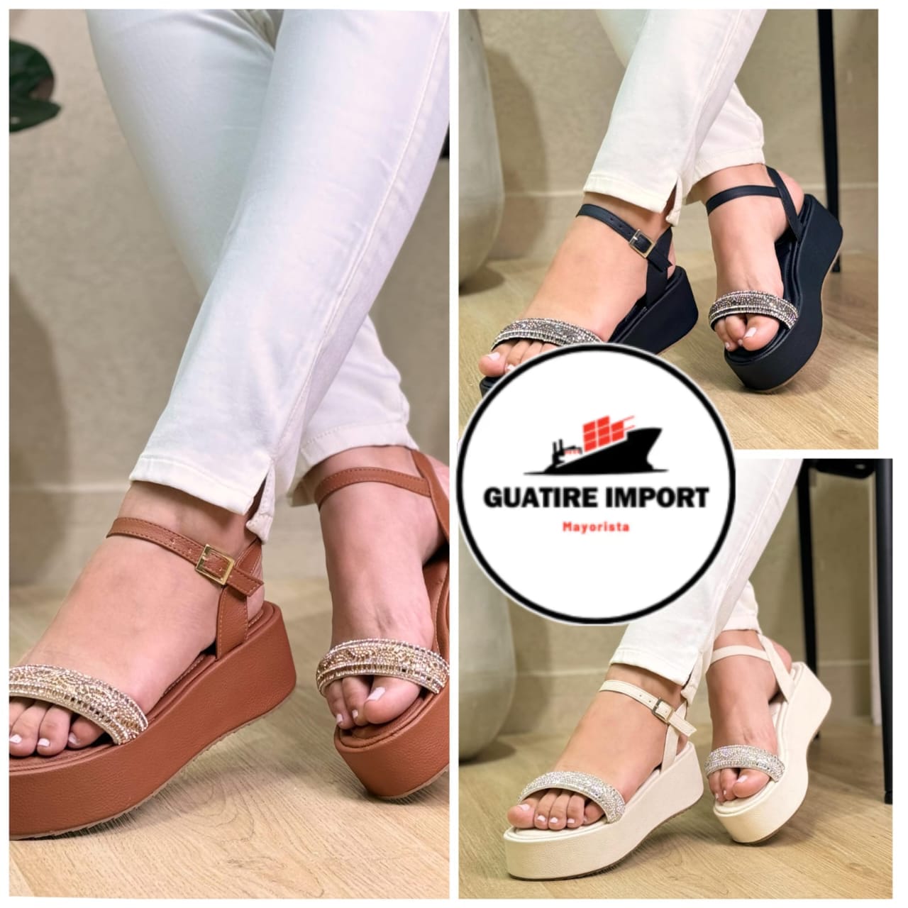 Hermosa Plataforma con Capellada murano importado